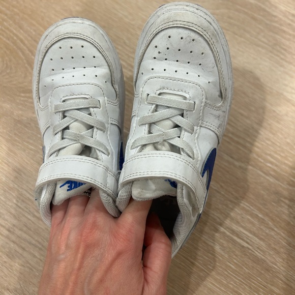 Nike Court Borough Low Recraft Toddler Shoes 10 blue and white - Picture 3 of 5